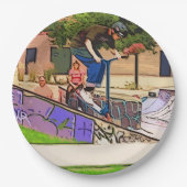 The Nosedive Landing - Scooter Rider Trick Papieren Bordje (Voorkant)