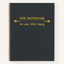The Notebook | Minimalistisch Houtskoolgoud Journa