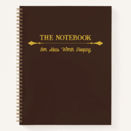 The Notebook | Minimalistische Espresso Goud Journ Notitieboek