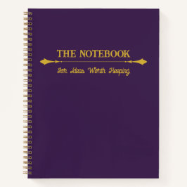 The Notebook | Minimalistische Royal Plum Goud Jou Notitieboek
