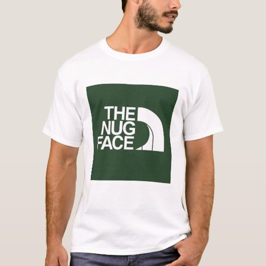 The Nug Face - Stop nooit met versnipperen (Forest T-shirt (Voorkant)