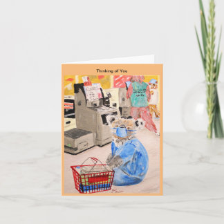 "The Nurse" Blank Greeting Card Kaart