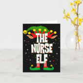 The Nurse Elf Christmas  Kaart (Gele Bloem)