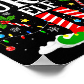 The Nurse Elf Christmas Nursing Funny Rn Christmas Poster (Hoek)