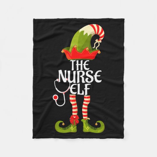 The Nurse Elf Family Matching Christmas 2023  Fleece Deken (Voorkant)
