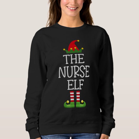 The Nurse Elf Family Matching Group Christmas Trui (Voorkant)