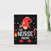 The Nurse Gnome Matching Family Christmas Gnome Pa Kaart (Voorkant)