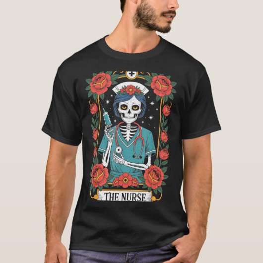 The Nurse Tarot Card  T-shirt (Voorkant)