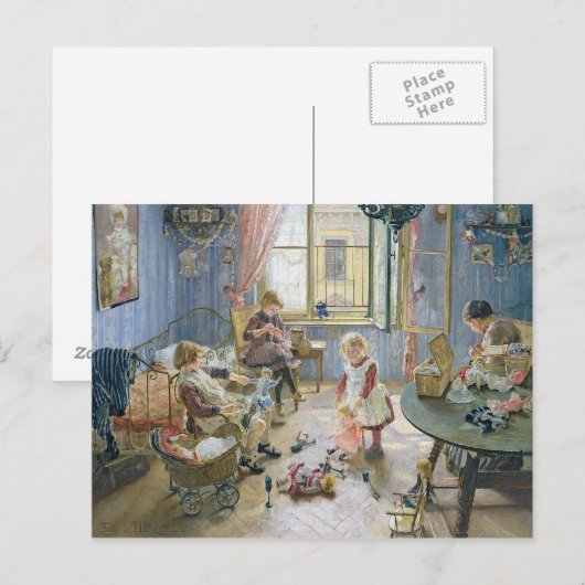 The Nursery, 1889 Briefkaart (Voorkant / Achterkant)