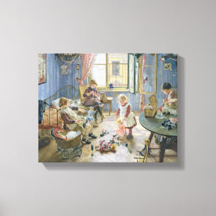 The Nursery, 1889 Canvas Afdruk