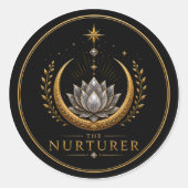 The Nurturer Kanker Archetype Ronde Sticker (Voorkant)