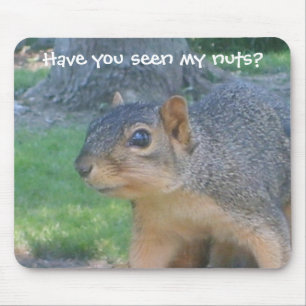"The Nut Hunter" Mousepad Muismat