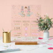 The Nutcracker 1st Birthday Milestone Birth Stats Acryl Bord (Huwelijk)