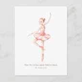 The Nutcracker Ballerina Christmas Postcard Briefkaart (Voorkant)