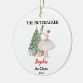 The Nutcracker Ballerina Custom Name & Role Keramisch Ornament (Links)