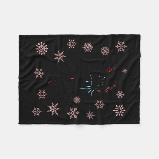 The Nutcracker Ballet And Clara Ballerina Christma Fleece Deken (Voorkant (Horizontaal))