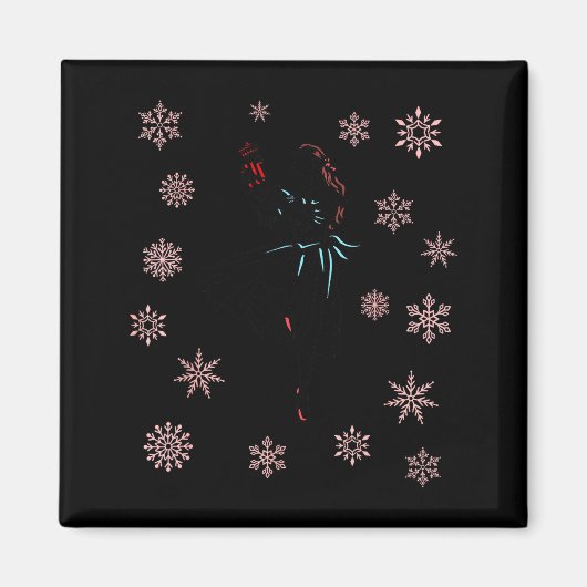 The Nutcracker Ballet And Clara Ballerina Christma Magneet (Voorkant)