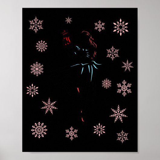 The Nutcracker Ballet And Clara Ballerina Christma Poster (Voorkant)