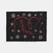 The Nutcracker Ballet And Clara Christmas Holiday Fleece Deken (Voorkant (Horizontaal))