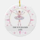 The Nutcracker Ballet Christmas Holiday Keramisch Ornament (Achterkant)