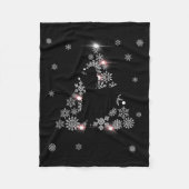 The Nutcracker Ballet Clara Tree Christmas Holiday Fleece Deken (Voorkant)