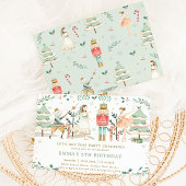 The Nutcracker Ballet Kerstfeest Party Kaart