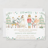The Nutcracker Ballet Kerstfeest Party Kaart (Voorkant)