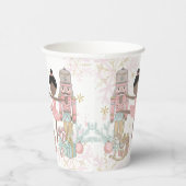The Nutcracker Ballet Pastel Blush Pink Christmas Papieren Bekers (Rechts)