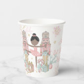 The Nutcracker Ballet Pastel Blush Pink Christmas Papieren Bekers (Voorkant)