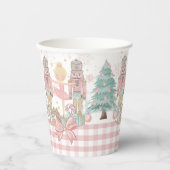 The Nutcracker Ballet Pastel Pink Christmas Blonde Papieren Bekers (Voorkant)