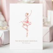 The Nutcracker Christmas Ballerina Watercolor Kaart