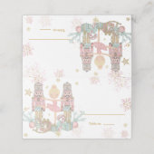 The Nutcracker Christmas Ballet Blonde Pink Tutu Plaatskaartje (Buitenkant ongevouwen)