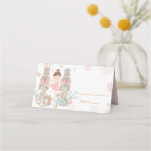 The Nutcracker Christmas Ballet Brunette Pink Tutu Plaatskaartje (Achterkant)