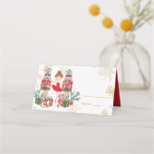 The Nutcracker Christmas Ballet Brunette Red Tutu Plaatskaartje (Achterkant)