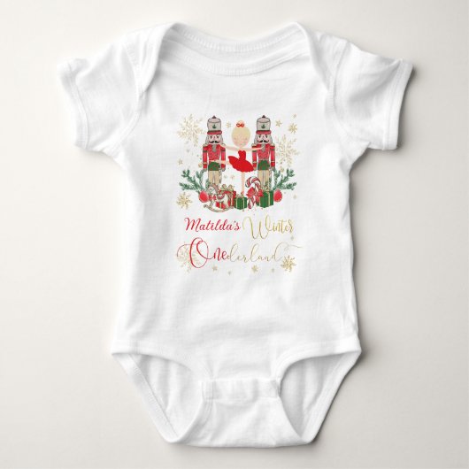 The Nutcracker Christmas Ballet Winter Onederland Romper (Voorkant)