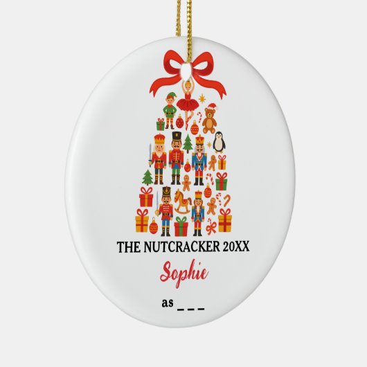 The Nutcracker Custom Ballet Role Christmas Keramisch Ornament (Rechts)