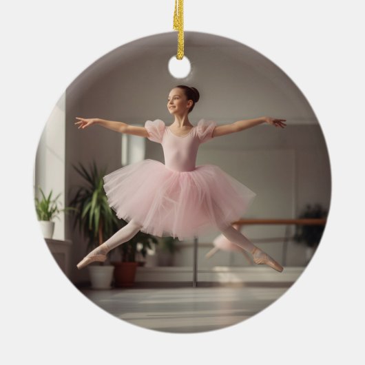 The Nutcracker Custom Name & Photo Ballet Keepsake Keramisch Ornament (Achterkant)