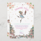 The Nutcracker kerstballet Birthday Party Bedankkaart (Voorkant / Achterkant)