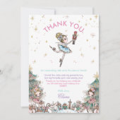 The Nutcracker kerstballet Birthday Party Bedankkaart (Voorkant)