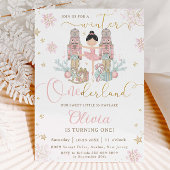 The Nutcracker Winter Onederland 1st Birthday Kaart