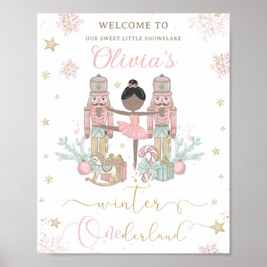 The Nutcracker Winter Onederland 1st Birthday  Poster (Voorkant)