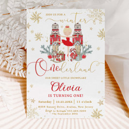 The Nutcracker Winter Onederland 1st Birthday Red Kaart