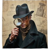 The Observant Detective Douchegordijn (Voorkant)