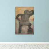 The Observer Canvas Afdruk (Insitu (Houten vloer))