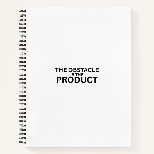 The Obstacle Is The Product Professional  Notitieboek (Voorkant)