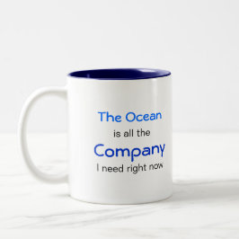 The Ocean is Company Tweekleurige Koffiemok