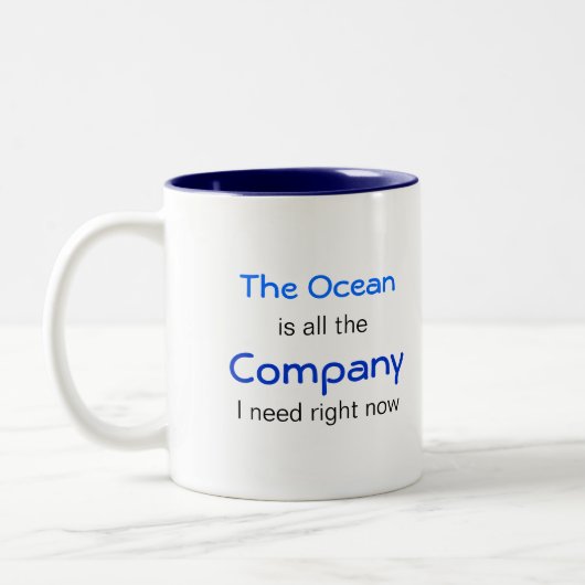 The Ocean is Company Tweekleurige Koffiemok (Links)