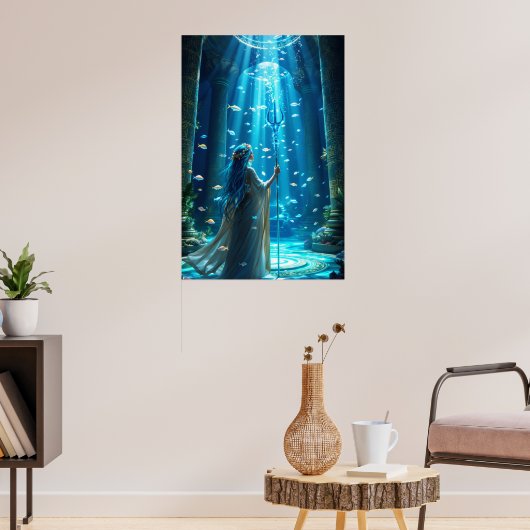 The Ocean Priestess: Guardian of the Deep Poster (Woonkamer 3)