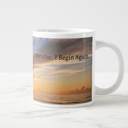 The Ocean Remembers Me Mug Grote Koffiekop (Rechts)