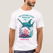 The Ocean's Edge Master – Zaagvis Pristidae T-shirt (Voorkant)